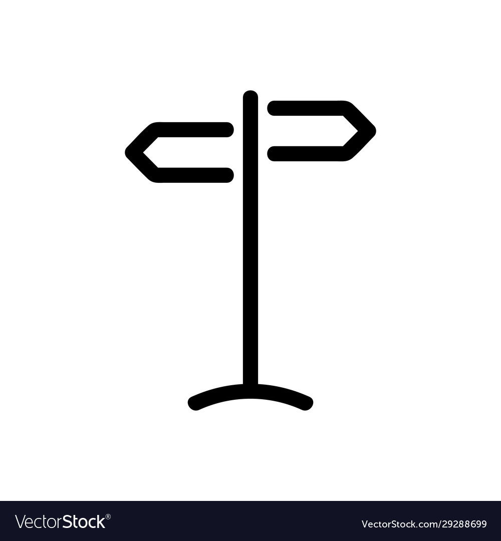 Pointer direction icon isolated contour vector image Pointer direction icon isolated contour