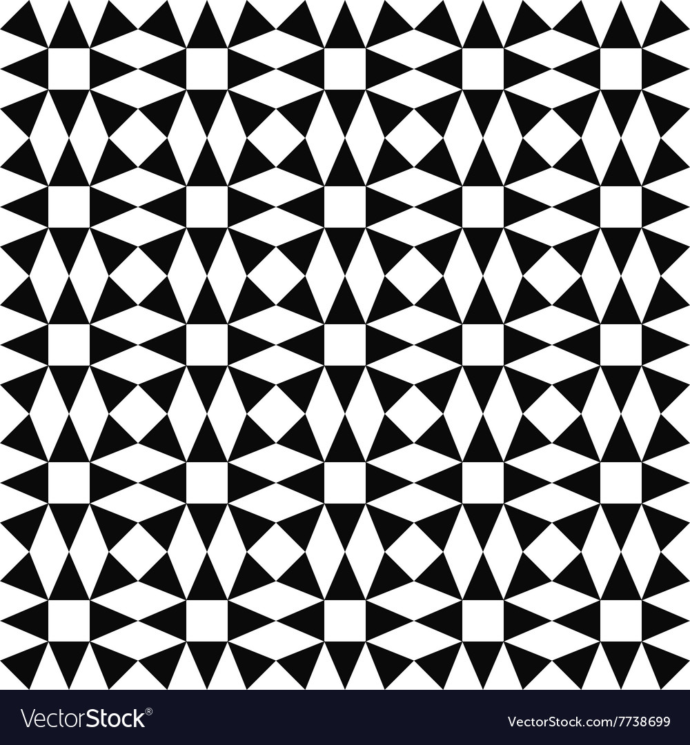Seamless monochrome triangle pattern background