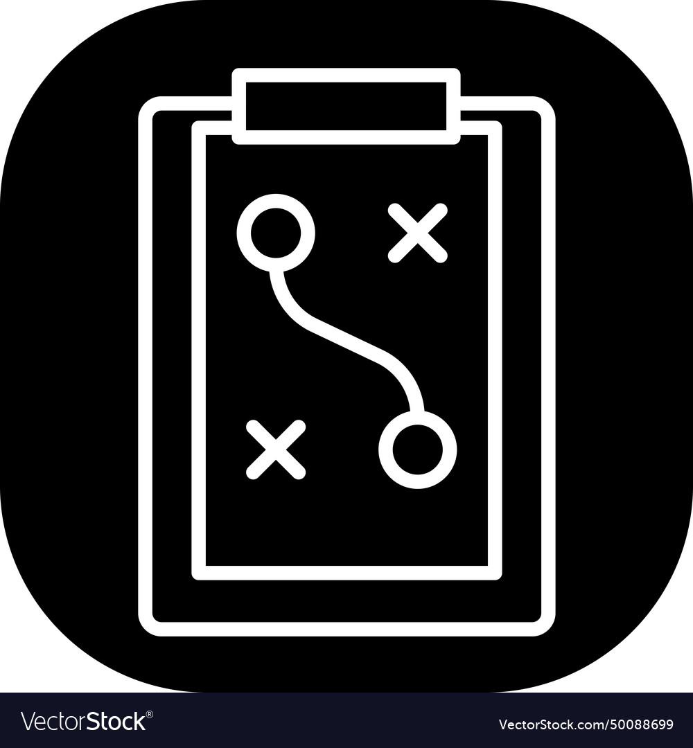 Strategy key performance indicator icon vector image Strategy key performance indicator icon