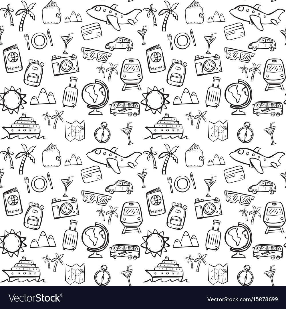 travel background pattern free