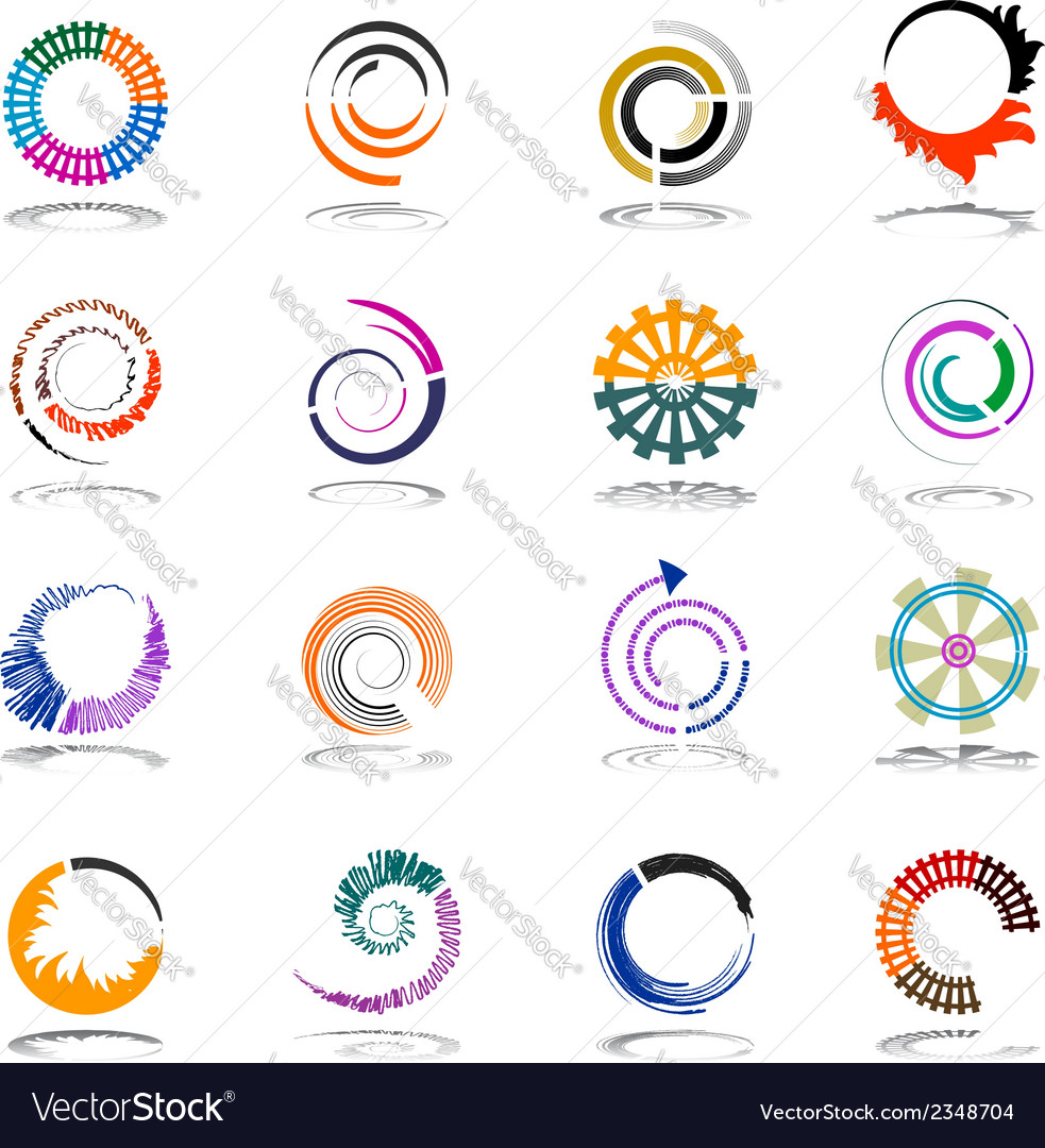 Abstract Spiral & Rotation Icons