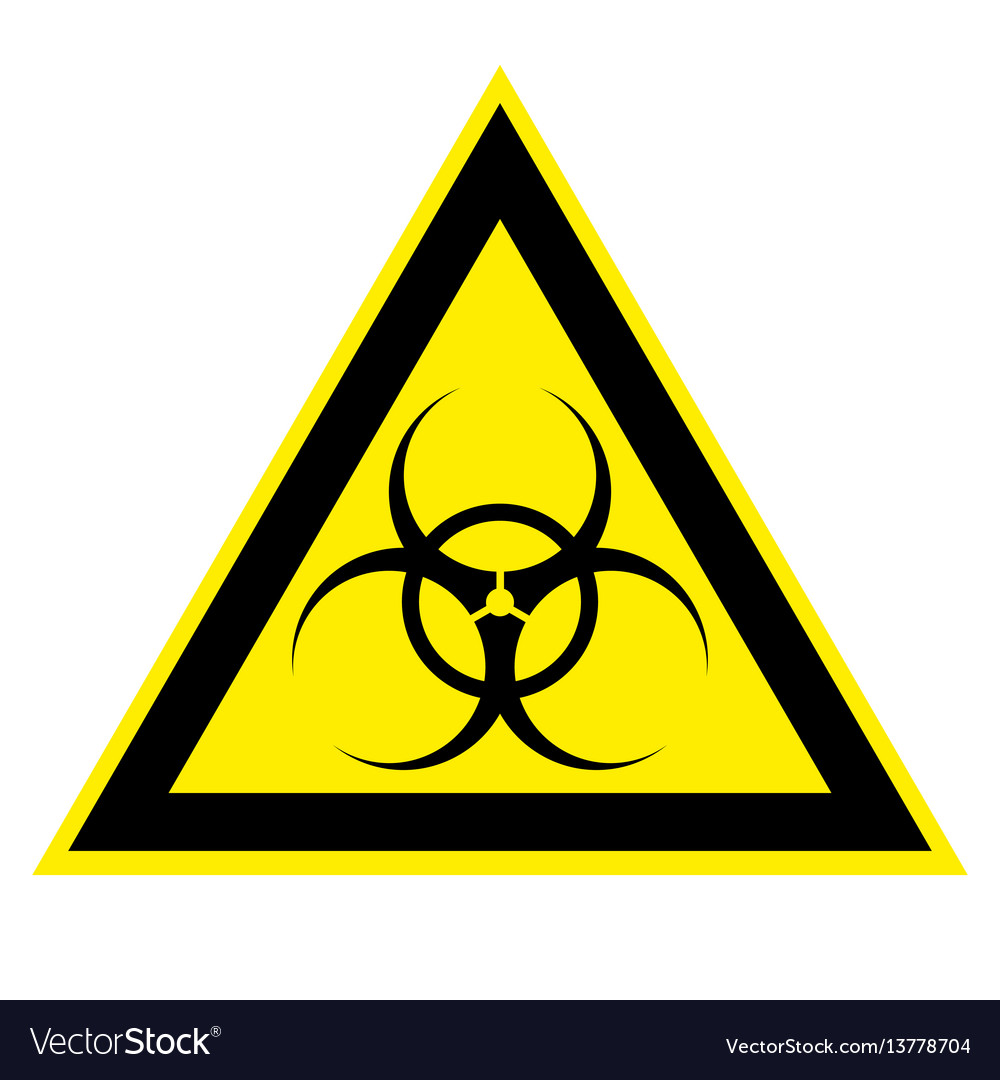 Biohazard sign biological activity Royalty Free Vector Image