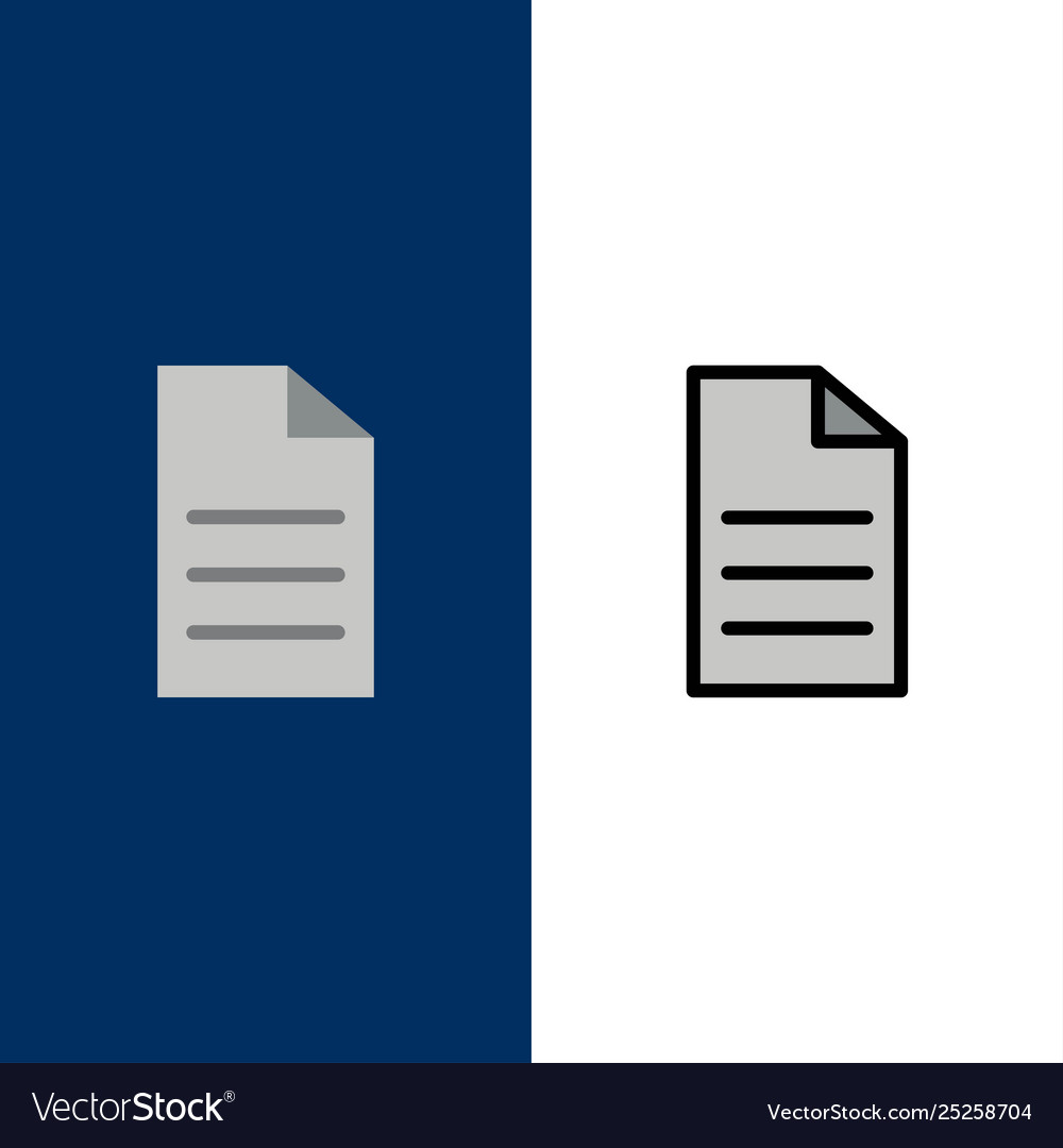 File data user interface icons flat and line vector image File data user interface icons flat and line