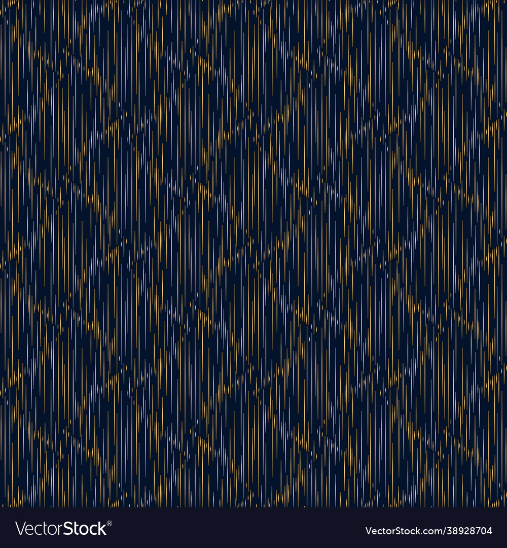 Geometric pattern gold on dark blue background Vector Image