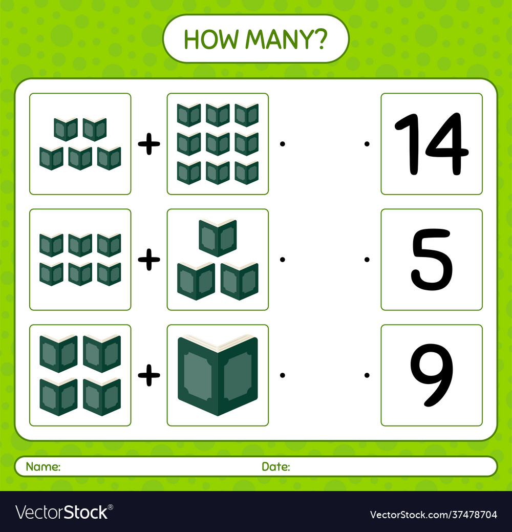 How many counting game with quran worksheet