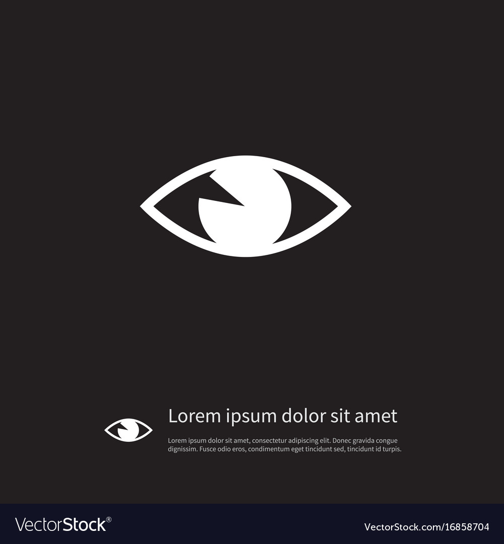 Isolated vision icon see element can