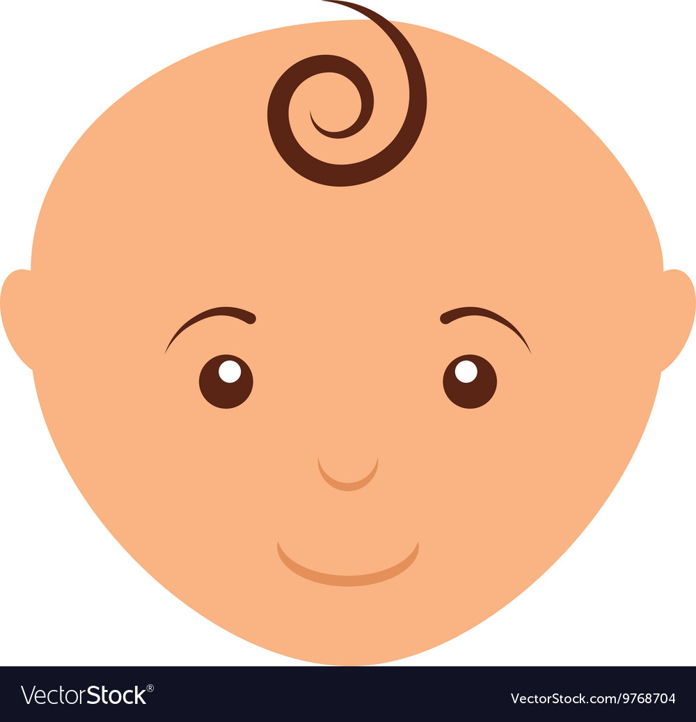 Little baby isolated icon design Royalty Free Vector Image