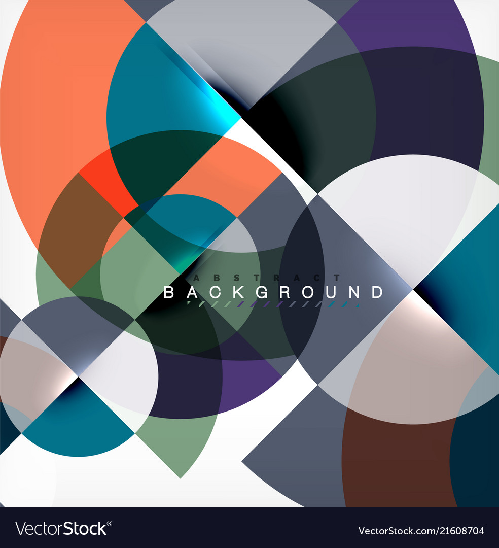 Minimal circle abstract background design vector image Minimal circle abstract background design
