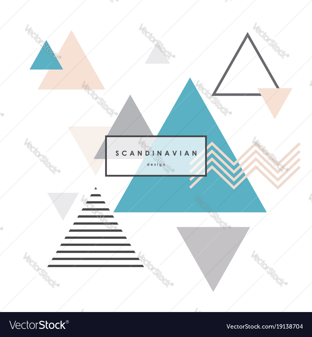 Scandinavian Triangle Background