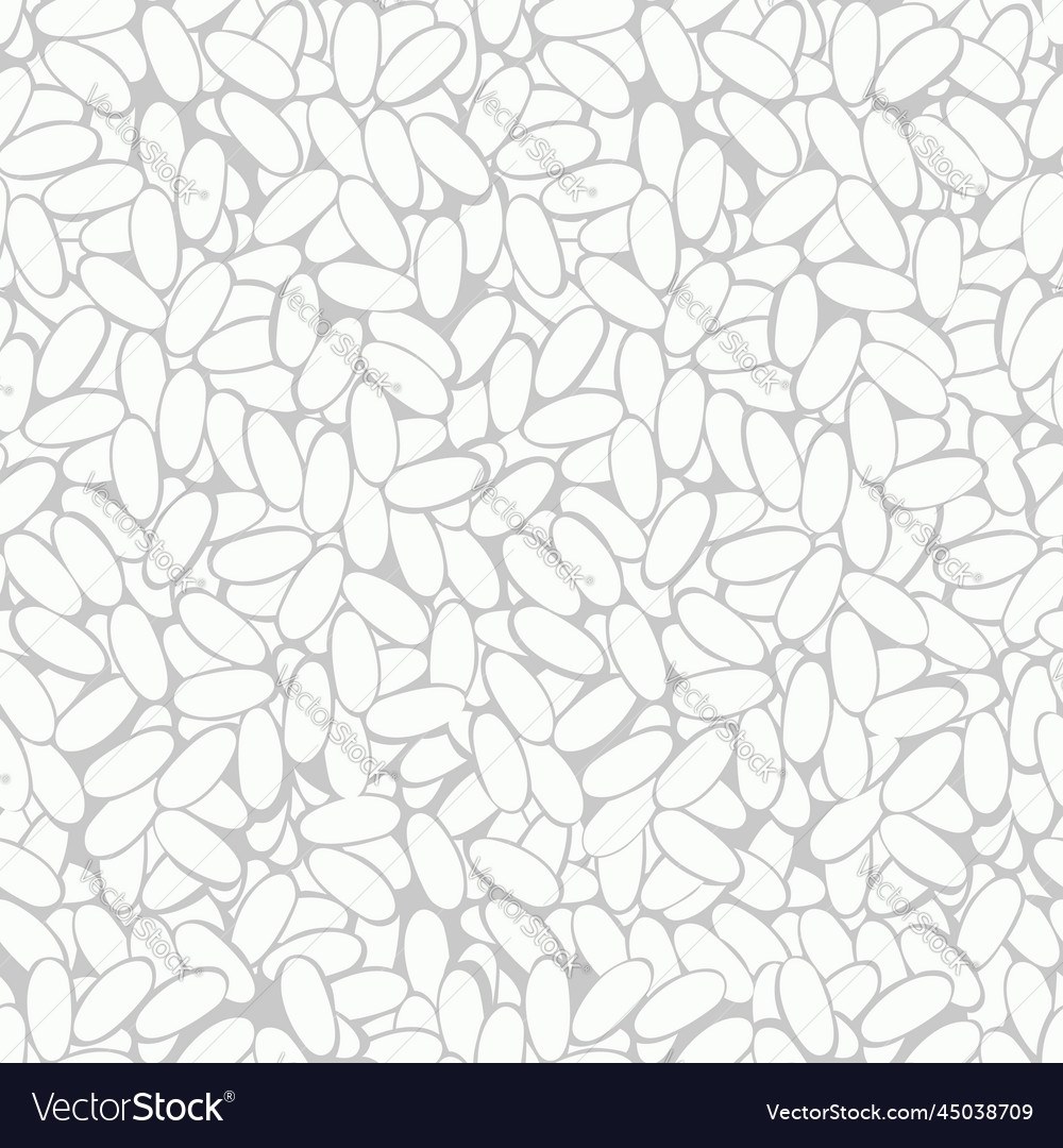 A simple drawing of rice grains on gray Royalty Free Vector