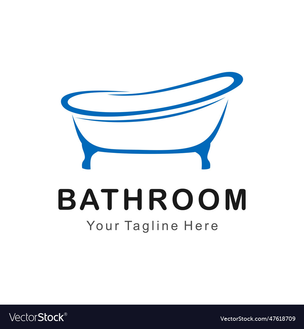 Bathroom abstract logo Royalty Free Vector Image