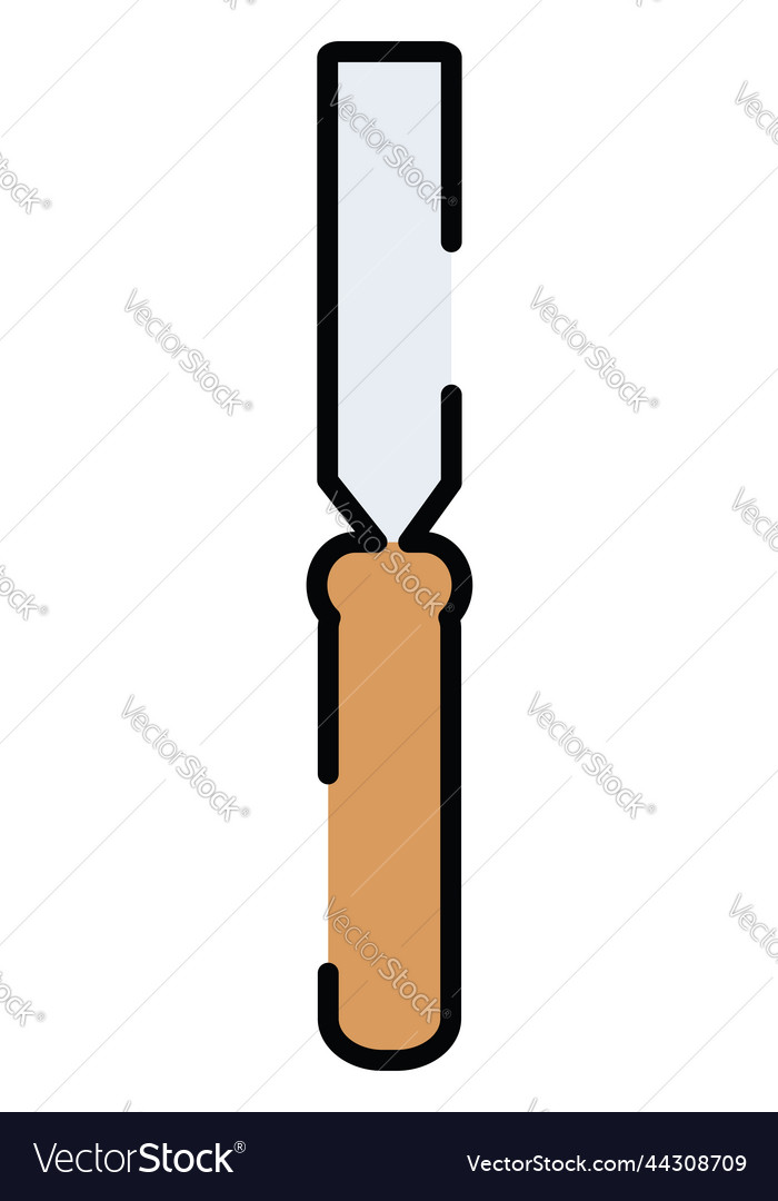 Chisel tool on a white background