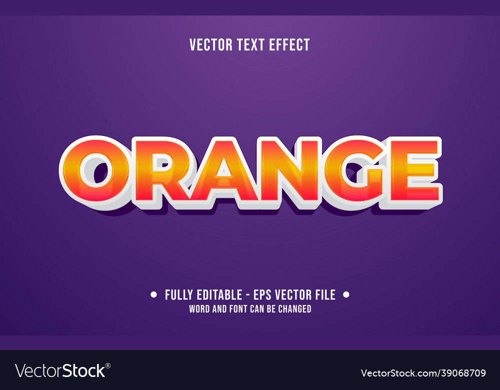 Editable text effect gradient style for digital vector image Editable text effect gradient style for digital