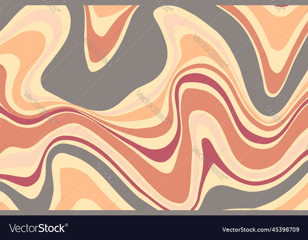 Flat groovy psychedelic background with colorful