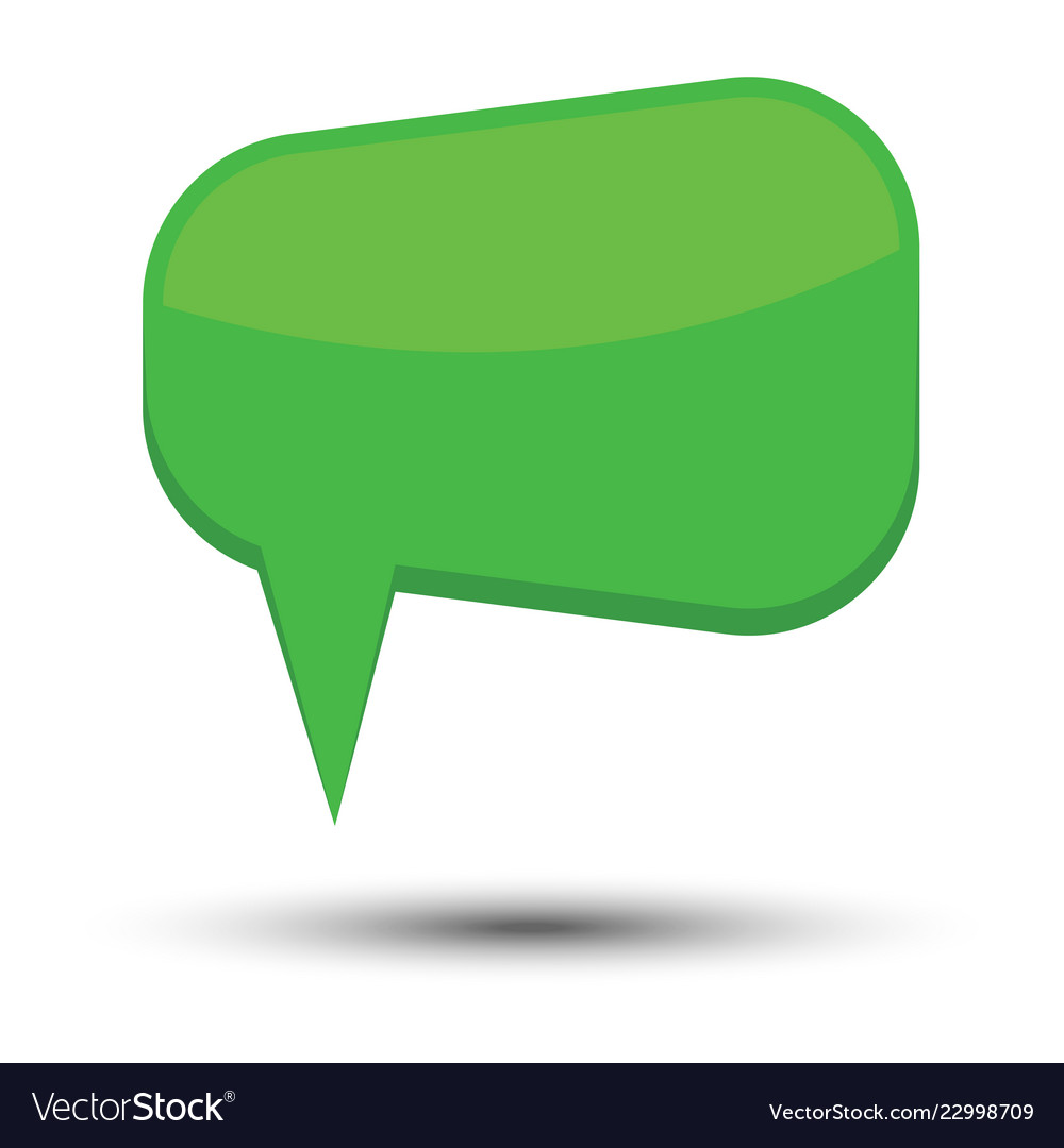 Green cartoon comic balloon speech bubble vector image Green cartoon comic balloon speech bubble