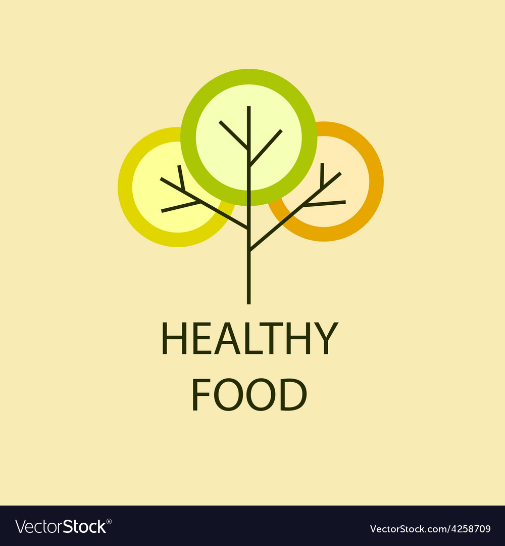 Healthy food Royalty Free Vector Image - VectorStock