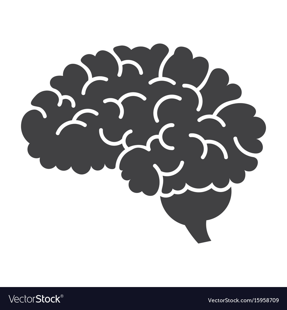 Human brain icon Royalty Free Vector Image - VectorStock