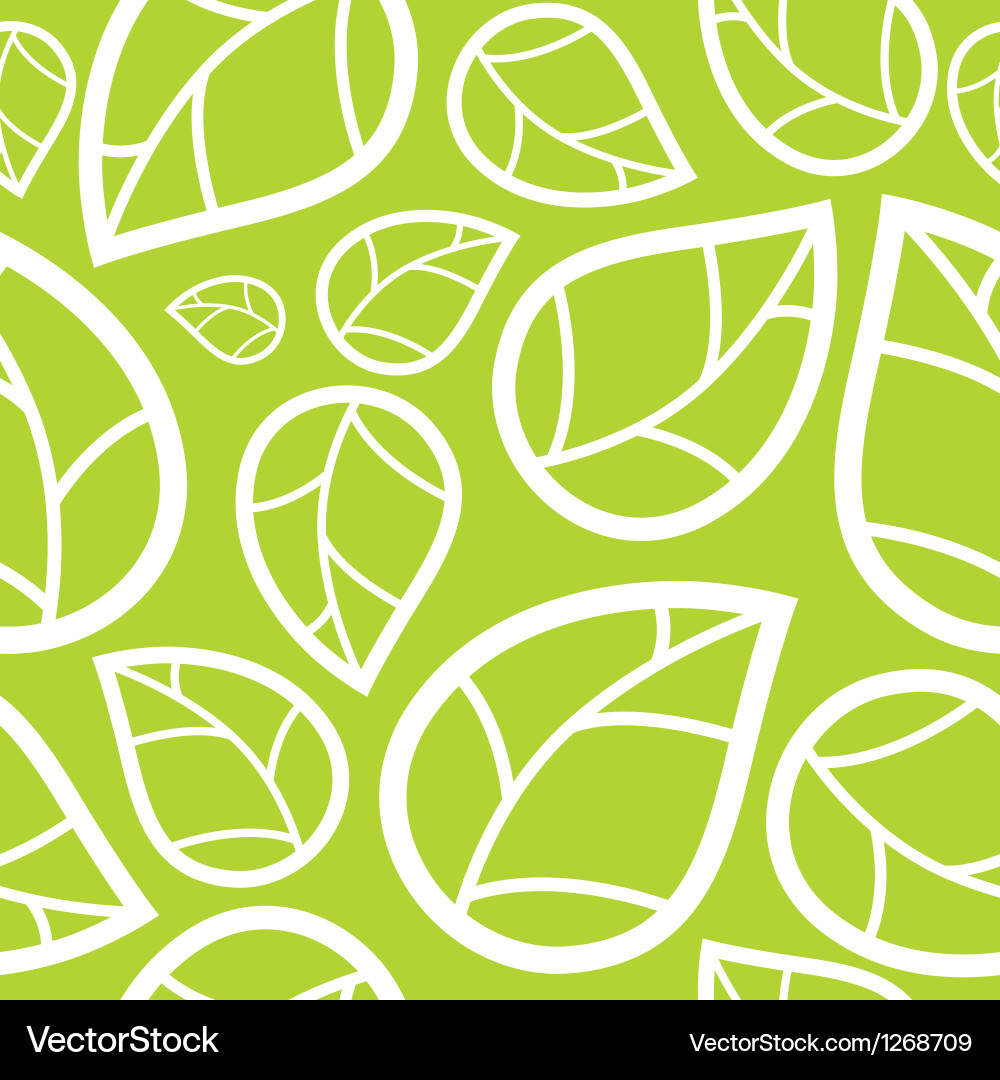 Leaves Seamless Pattern Royalty Free Vector Image