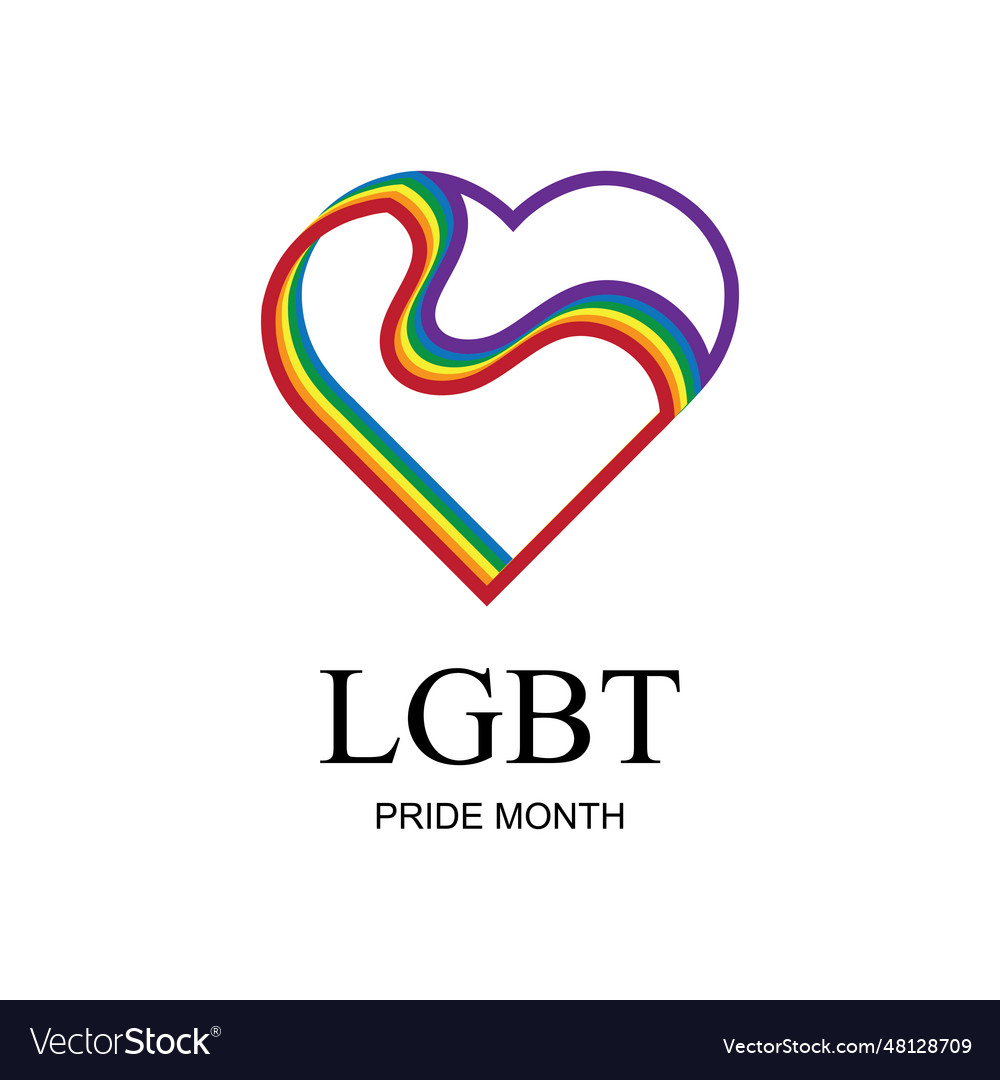 Lgbt pride month celebrated annually human Vector Image