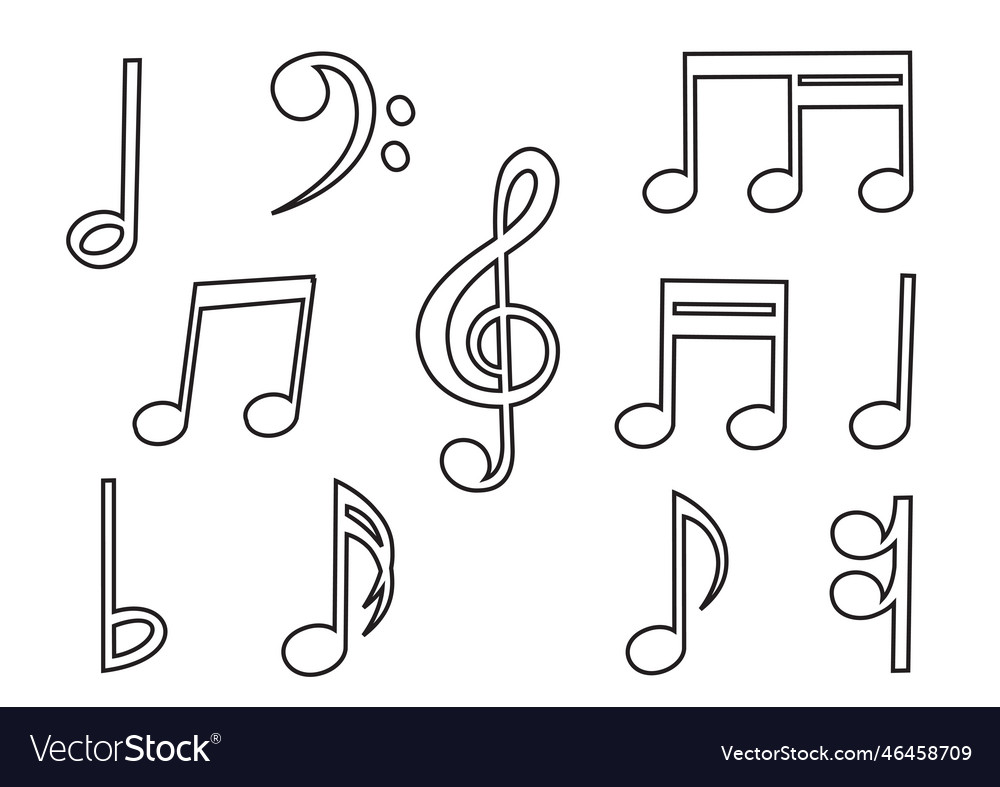 music symbols sketch