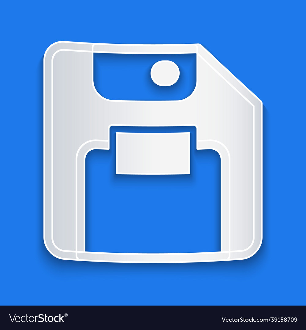 Paper cut floppy disk for computer data storage