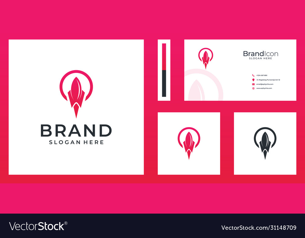 Rocket logo and business card design