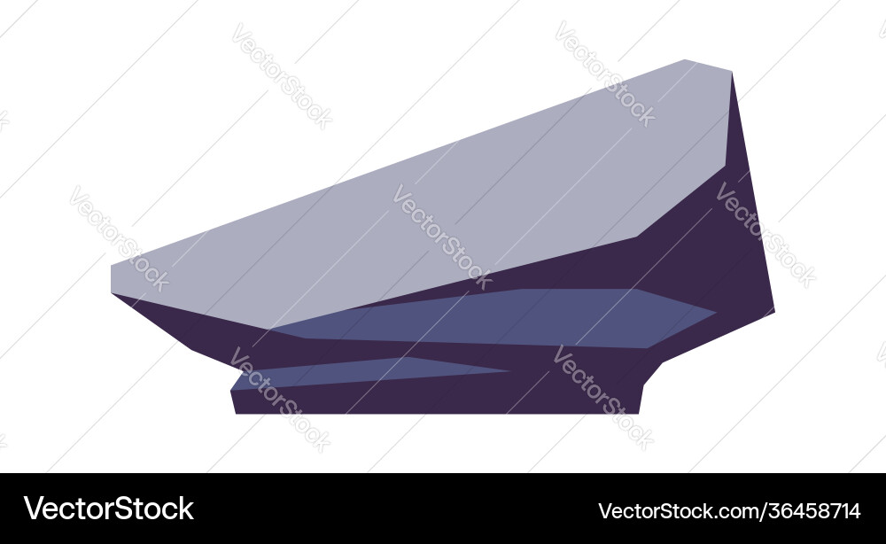 Abstract stone rock or alien cobblestone cartoon Vector Image