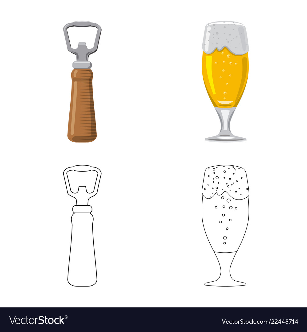 Design of pub and bar symbol set
