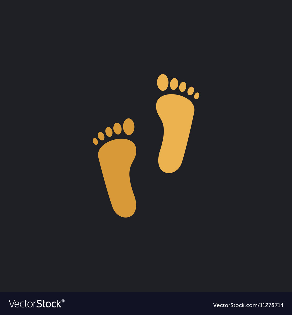 Footprint computer symbol