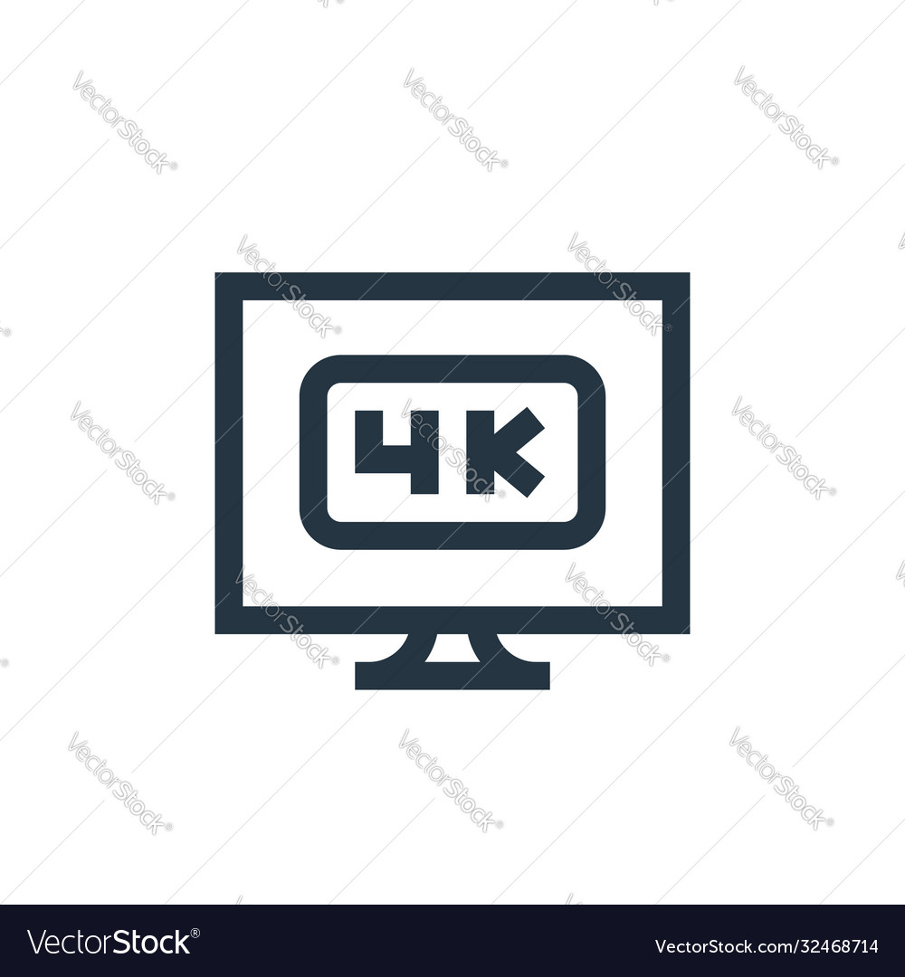 K icon editable stroke linear symbol for use