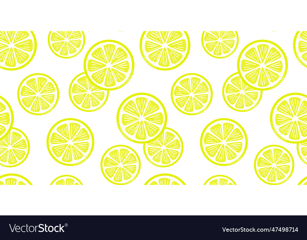 Lemon Slice Pattern - Citrus Repeat