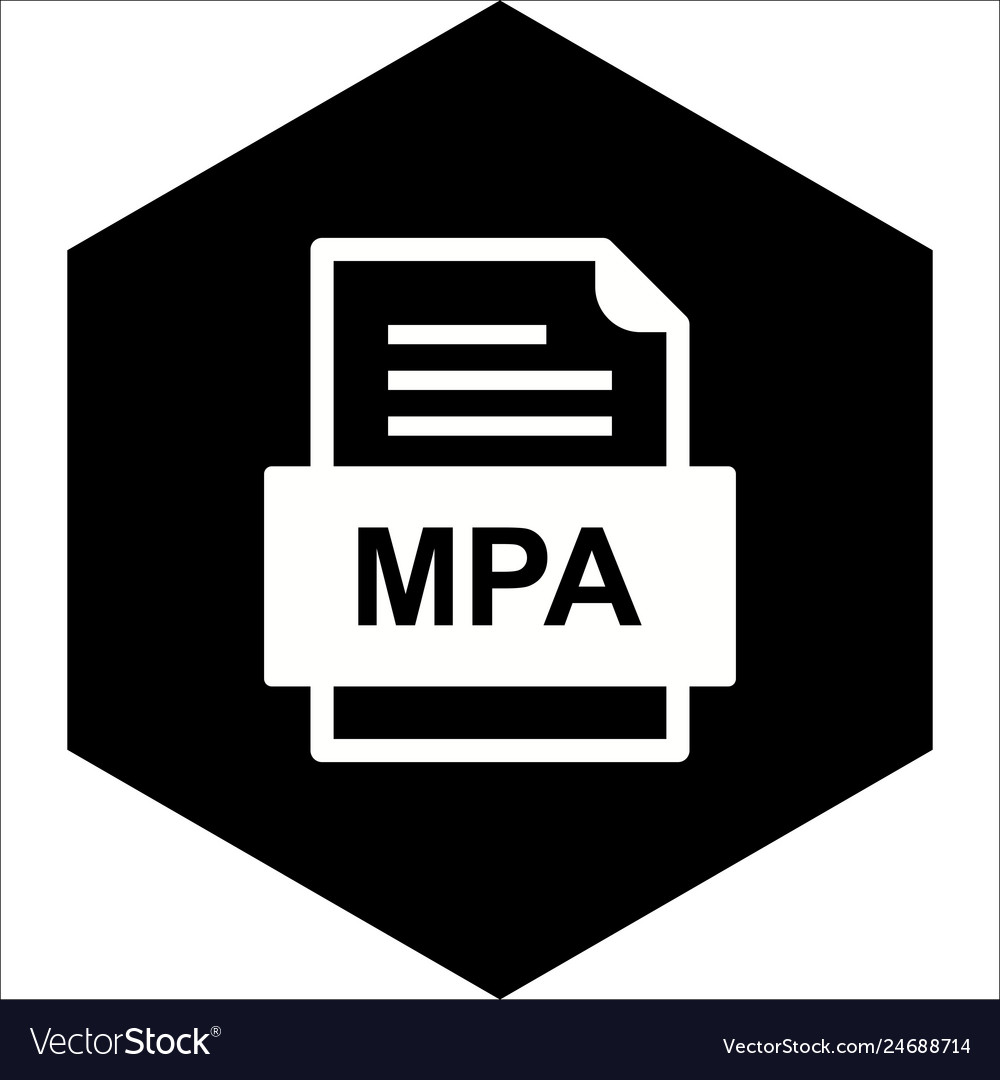 Mpa file document icon