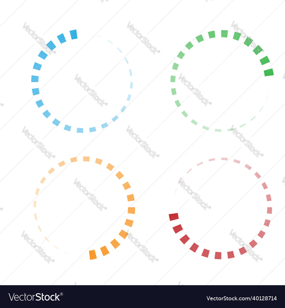 Progress steps phases indicator preloader buffer vector image Progress steps phases indicator preloader buffer
