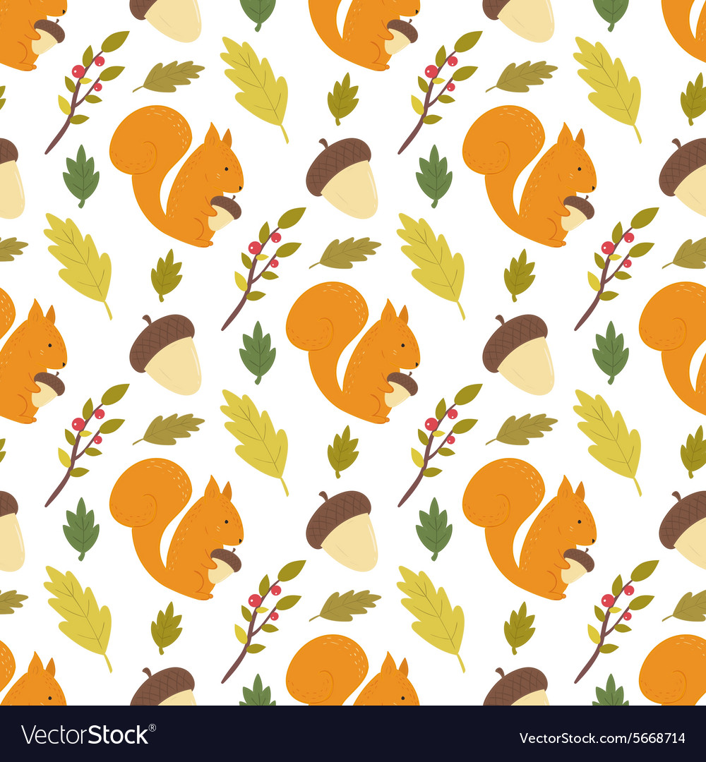 Seamless forest pattern