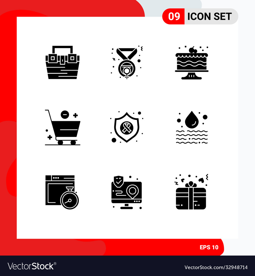 Set 9 solid glyphs on grid for arrow e