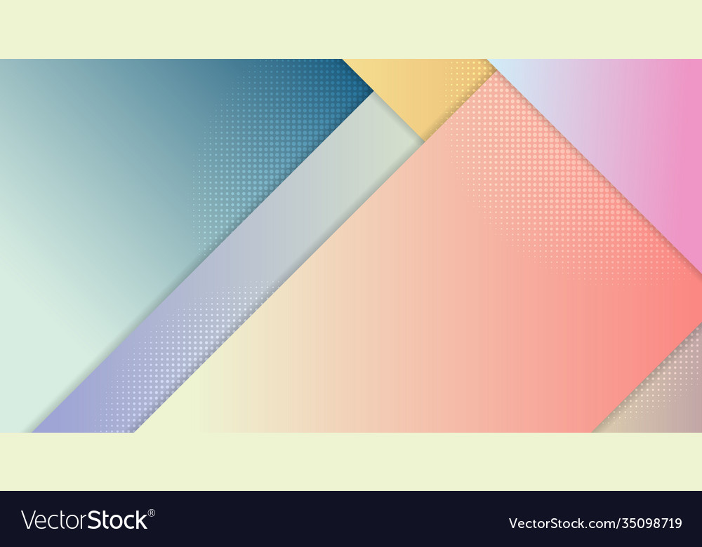 Abstract gradient color template set lines Vector Image
