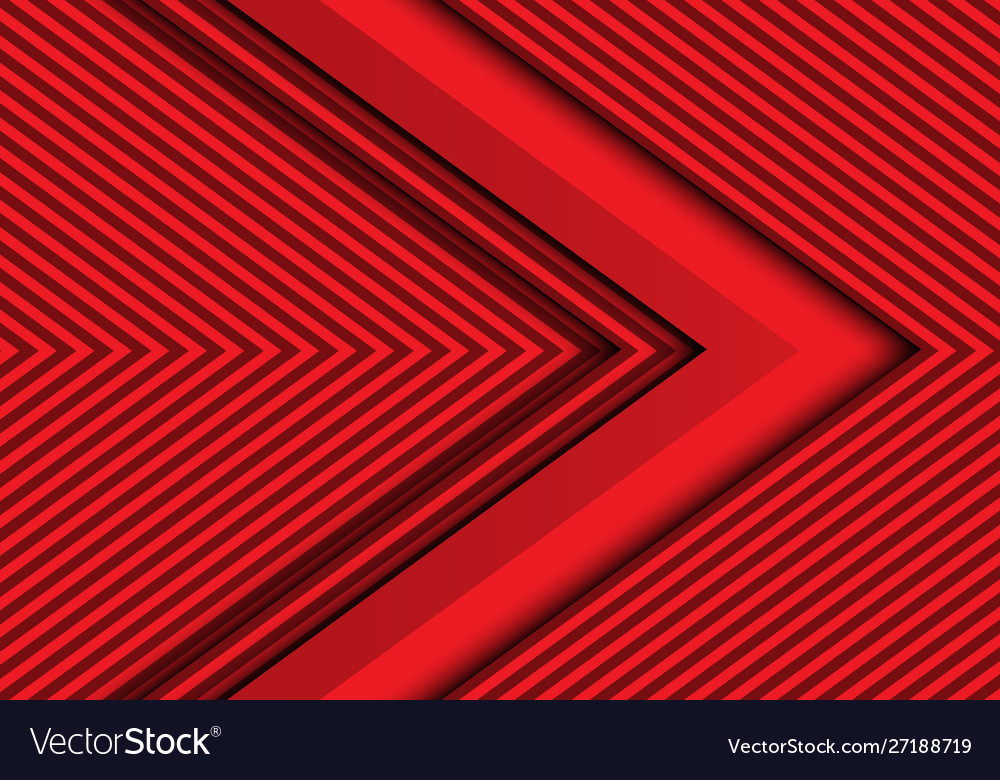 Abstract red arrow pattern design modern