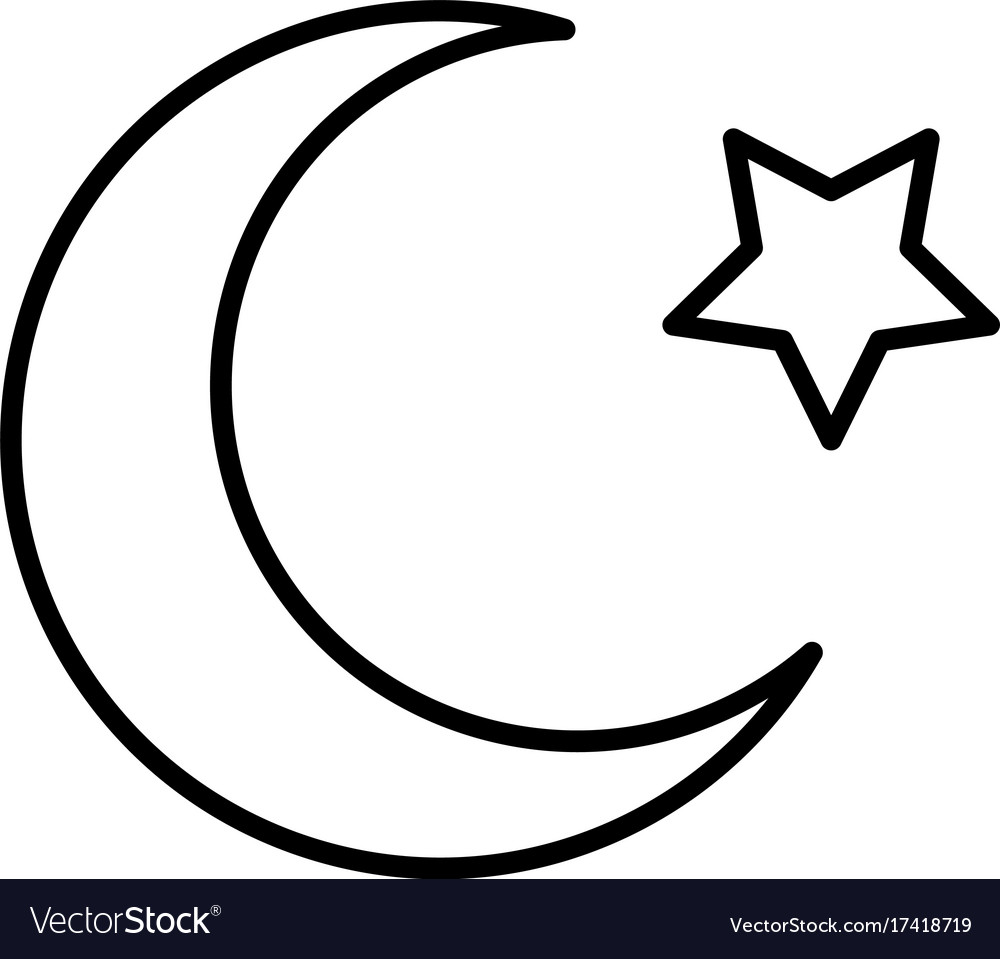 Free Printable Crescent Moon And Star Template - Printable Templates