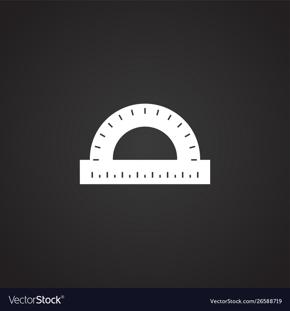 Measuring tool icon on background for graphic