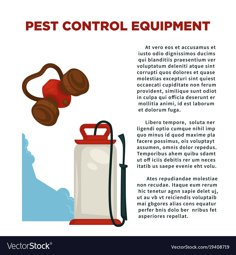 Pest prevention means informative poster Vector Image