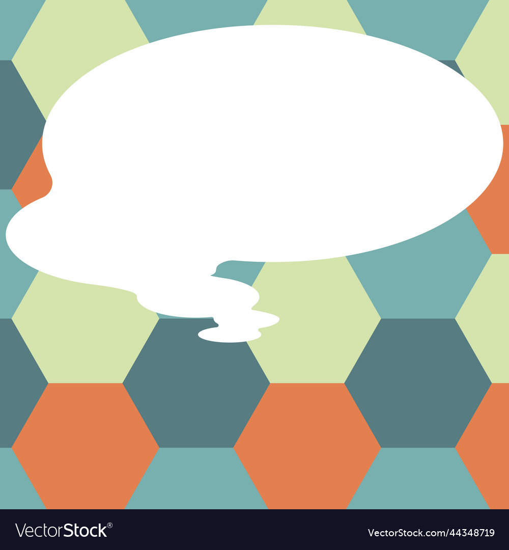 Presenter with conversation bubble showing new vector image Presenter with conversation bubble showing new