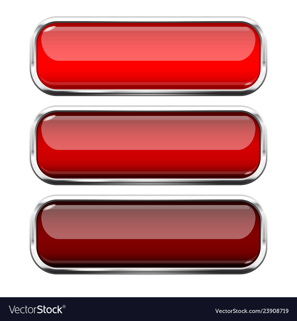 Red buttons shapes Royalty Free Vector Image - VectorStock