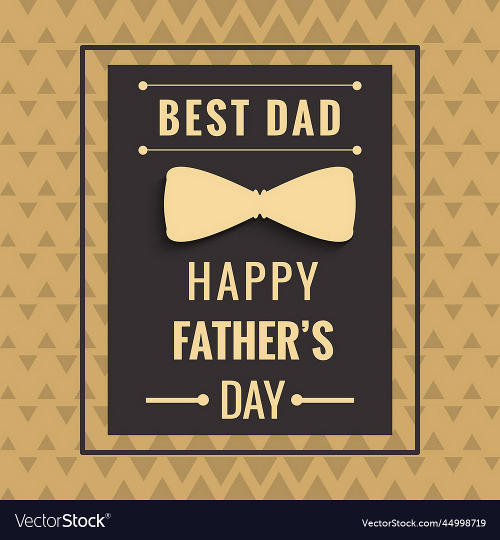 Retro father s day background Royalty Free Vector Image