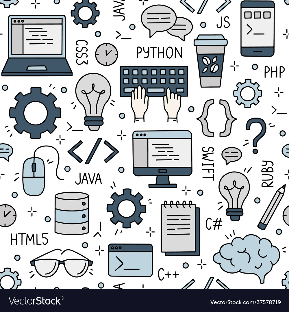 Seamless pattern with programming