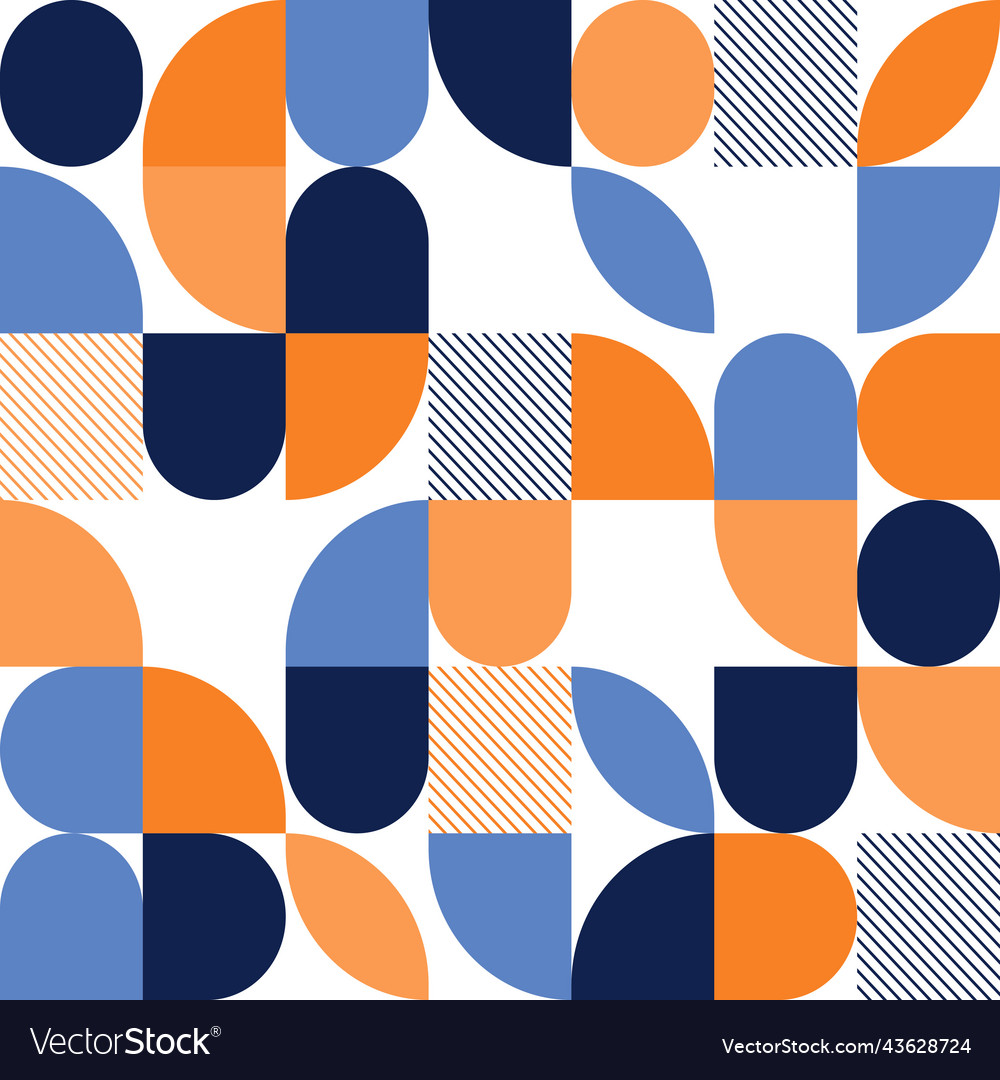 Abstract seamless pattern in retro style vector image Abstract seamless pattern in retro style