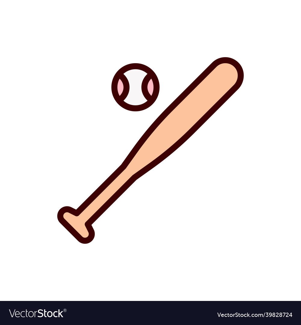 Baseball icon softball Royalty Free Vector Image