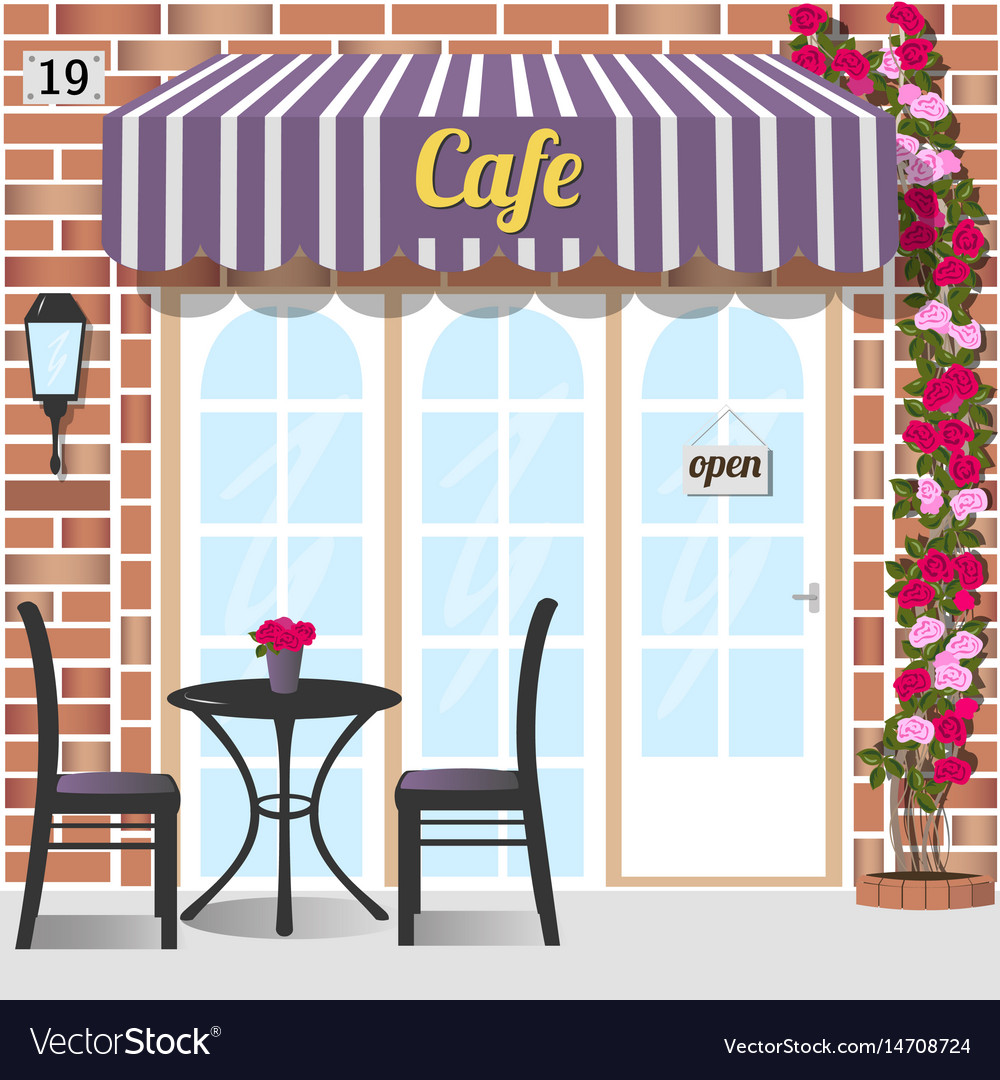 Cafe or coffee shop Royalty Free Vector Image - VectorStock