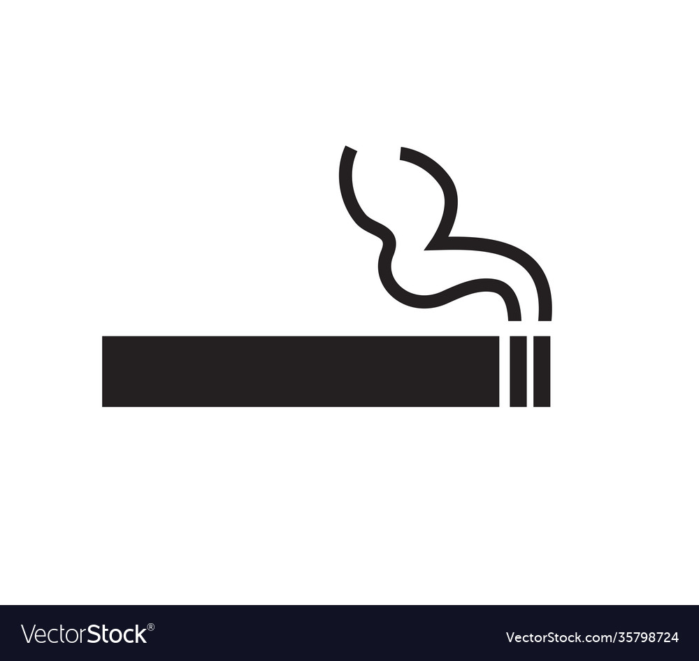 Cigarette icon smoke