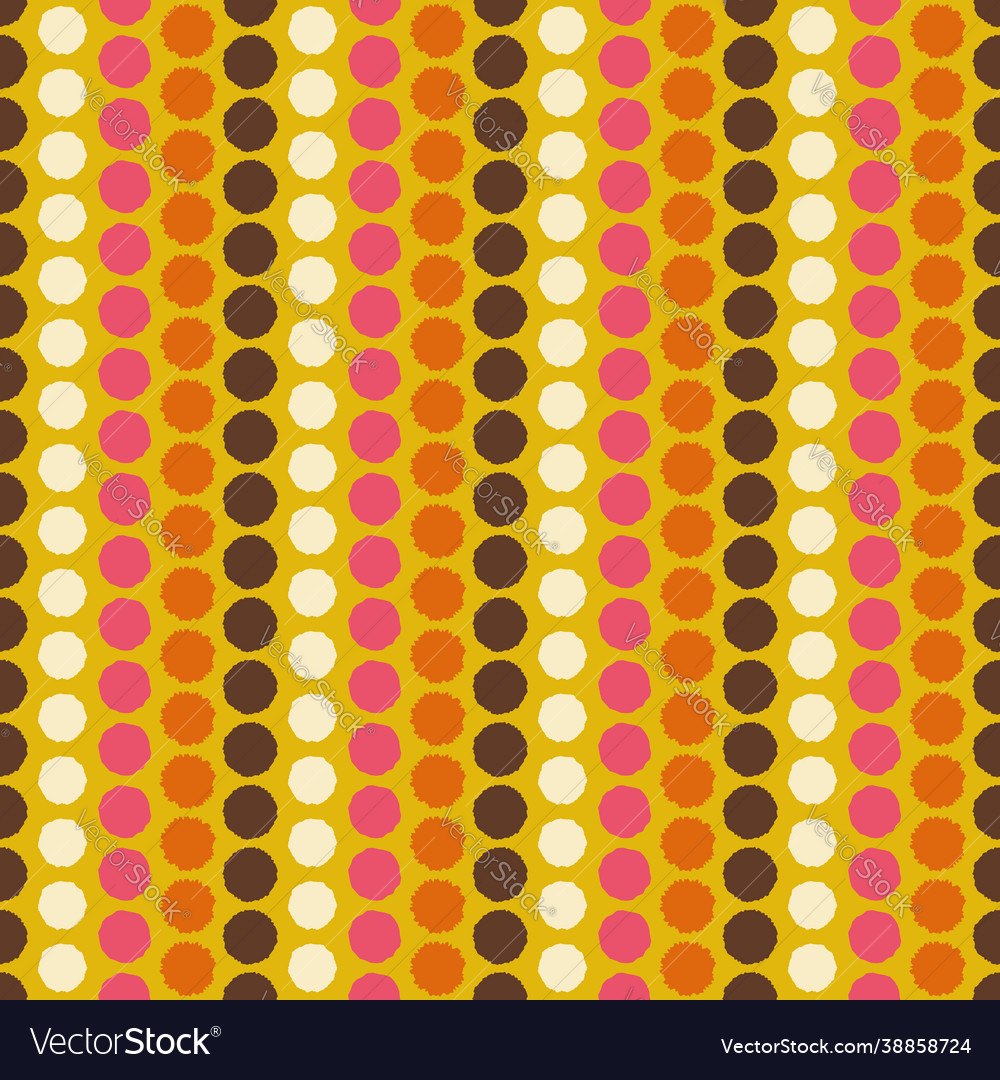 Colorful dots seamless repeat pattern print