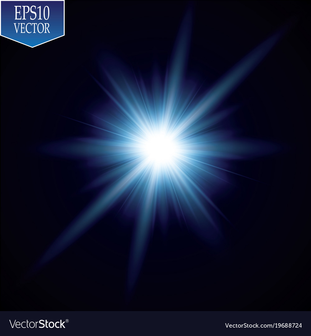 Dynamic Starburst Glow with Sparkles